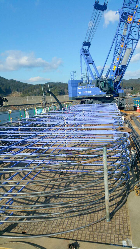 岩手県気仙大橋工事